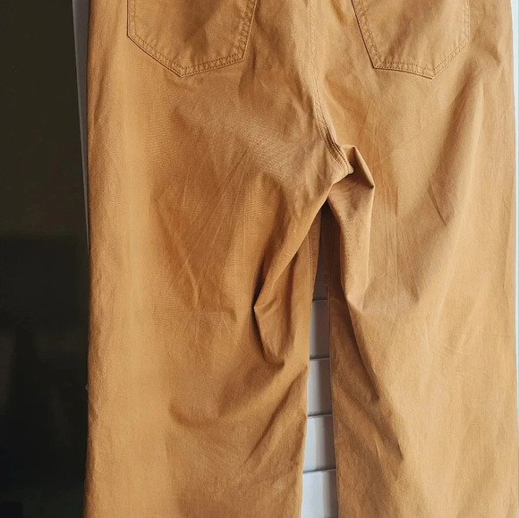 Banana Republic Camel Brown Denim Wide Leg Crop  Lightweight Size 10 waist 17" - Picture 6 of 8